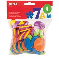 Apli Kids schuimrubber cijfers, blister met 120 stuks in geassorteerde kleuren