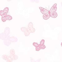 Kids at Home Behang Butterfly roze 100114