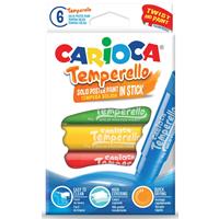 Carioca Temperello 6 plakkaatverfsticks