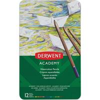 Kleurporloden Academy aquarel blik à 12 stuks assorti