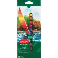 Derwent - Academy Oil Paint, Set of 12 x 12ml