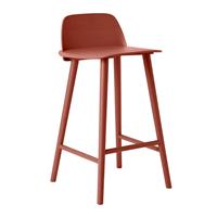 Muuto Nerd Barkruk Donker Rood