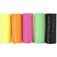 diverse Soft Clay Knetmasse, Neonfarben, H 9,5 cm, 400 g/ 1 Eimer