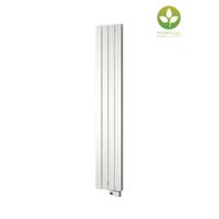 Plieger Cavallino Retto-EL II/Fischio elektrische designradiator verticaal m. wit verwarmingselement 1800x298mm 800W mat zwart 7250455