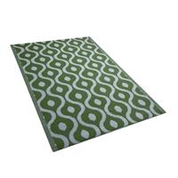 Beliani - Outdoor Teppich grün 120x180 cm Bodenschutzmatte Kunststoffmatte Pune - Grün