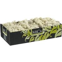 Mica Decorations Decoratie/hobby mos naturel/wit 500 gram Wit