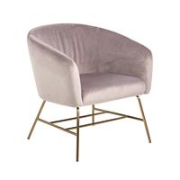 Liv Dierick fauteuil  messing dusty rose