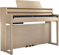 Roland HP704 digital piano, light oak