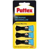 Pattex Secondelijm  Classic mini trio tube 3x1gram op blister