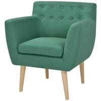 VidaXL Fauteuil 67x59x77 cm stof groen