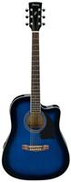 Ibanez PF15ECE Electro Acoustic Trans Blue Burst