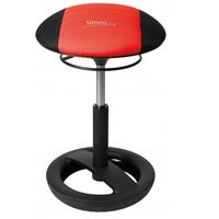 Topstar Kruk Sitness RS Bob, beweeglijk zitten, in hoogte verstelbaar, ergonomisch, zwart/rood