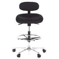 Hjhoffice Work MF - Werkstoel / werkkruk/ verhoogde bureaustoel