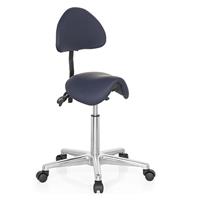 Hjhoffice TOP Work 20 - Werkstoel / werkkruk/ verhoogde bureaustoel