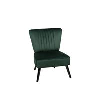 beliani Bequemer Sessel im Retro Stil Polsterbezug grün Vaasa - Grün