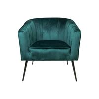 HSM Collection fauteuil Chester - velvet - donkergroen