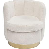 Kare Design Silhouette Fauteuil - Wit Teddy Stof