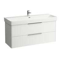 Base Waschtischunterschrank, 2 Schubladen, für Waschtisch 814965, Farbe: Weiß glänzend - H4024921102611 - Laufen