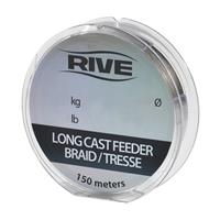 Rive Long Cast Feeder Braid - 0.10 - 150m - Donkergrijs