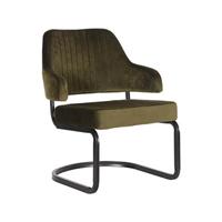 LABEL51 Fauteuil Otta 67x66x80 Cm Army green Flueel