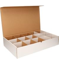 Shoppartners Hobby doos / sorteerdoos met 15 vakjes van 10 cm Wit