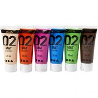 Creativ Company Acrylic Paint Different Colors 02 - Matt 6x20ml