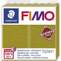FIMO EFFECT LEATHER Modelliermasse, olive, 57 g