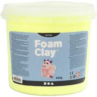foamclay Foam Clay , Gelb, Glitter, 560 g/ 1 Eimer