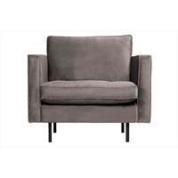 Be Pure Home Rodeo classic fauteuil taupe velvet