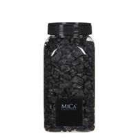 Mica Decorations Decoratie/hobby stenen antraciet grijs 650 ml Grijs