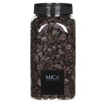 Mica Decorations Decoratie/hobby steentjes donker bruin 650 ml Bruin