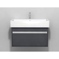 Duravit Ketho wastafelonderbouw met 1 lade 75x44x41cm voor Vero 045480 (ongeslepen) grafiet KT668704949