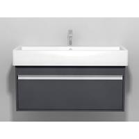 Duravit Ketho wastafelonderbouw met 1 lade 95x44x41cm voor Vero 045410 (ongeslepen) grafiet KT668804949