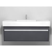 Duravit Ketho wastafelonderbouw met 1 lade 120x45.5x41cm voor Vero 032912 (ongeslepen) grafiet KT669204949