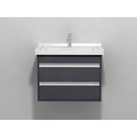 Duravit Ketho wastafelonderbouw met 2 laden 65x41x46.5cm voor Starck3 030470 grafiet KT664304949