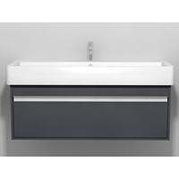 Duravit Ketho wastafelonderbouw met 1 lade 115x44x41cm voor Vero 045412 (ongeslepen) grafiet KT668904949