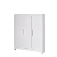 home24 Schardt Schrank Nordic White Weiß Melamin Dekor 154x189x53 cm (BxHxT) 3-türig