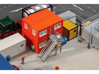 Faller 130135 H0 4-delige set bouwcontainer, oranje
