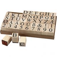 Creotime stempelset alfabet 20 x 20 mm 45-delig