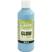 Creativ Company Glow in the dark paint - Lichtblauw 250ml