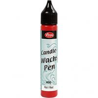 vivadecor ViVA DECOR Candle Wachs Pen, 28 ml, rot