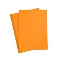 5x A4 hobby karton oranje 180 grams Oranje