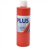 pluscolor Plus Color Bastelfarbe, Brillantrot, 250 ml/ 1 Fl.