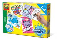 SES Creative kleuren met water fantasie dieren junior