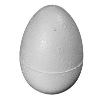 Bellatio 8x stuks Piepschuim vormen eieren van 8 cm Wit