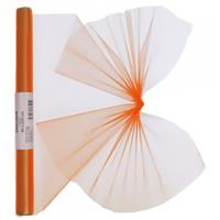 3x Oranje organza stof op rol 40 x 200 cm hobbymateriaal Oranje