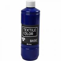 Creativ Company Textiel Color Verf Primair Blauw, 500ml