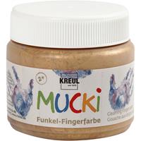 KREUL Funkel-Fingerfarbe , MUCKI, , goldschatz, 150 ml