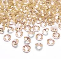 100x Hobby/decoratie gouden diamantjes/steentjes 12 mm/1,2 cm Goudkleurig