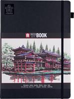 SAKURA Skizzenbuch/Notizbuch, 210 x 297mm, schwarz/cremeweiß